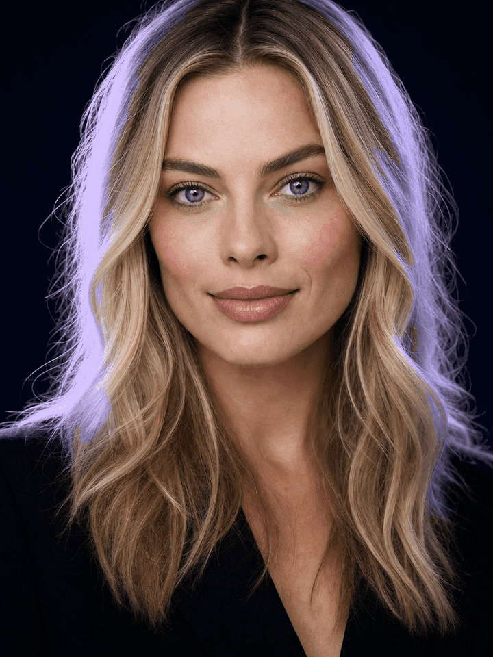 Margot Robbie AI headshot