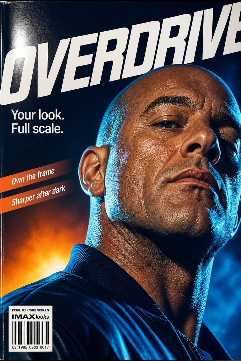 OVERDRIVE — 1980s action-film special · high-gloss lacquer