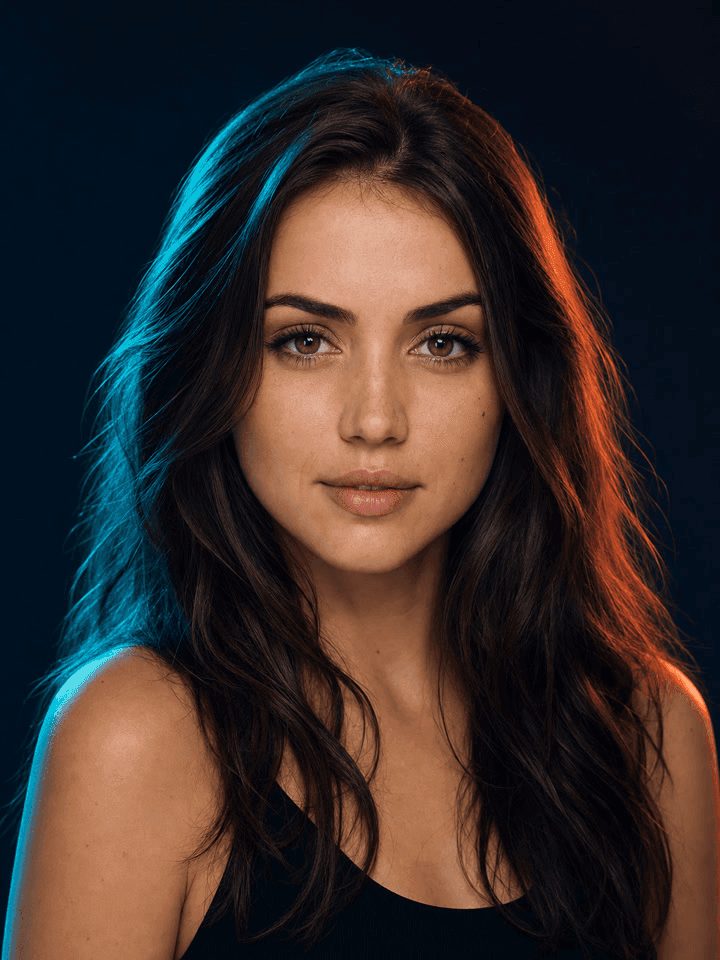 Ana de Armas AI headshot